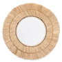 GIFTDECOR Miroir rond cadre double petit Marron