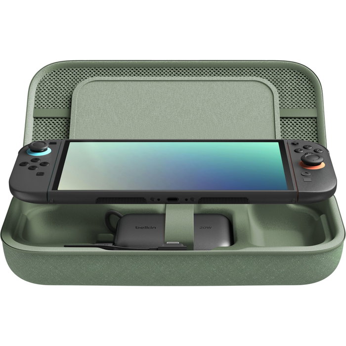 Belkin Housse de protection avec batterie 10 000 mAh pour Nintendo Switch 2 - Vert Belkin Housse de protection avec batterie 10 000 mAh pour Nintendo Switch 2 - Vert