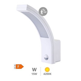 GSC Evolution Aplique murale LED Tegar avec capteur de mouvement, 15W, 4200K, Blanco