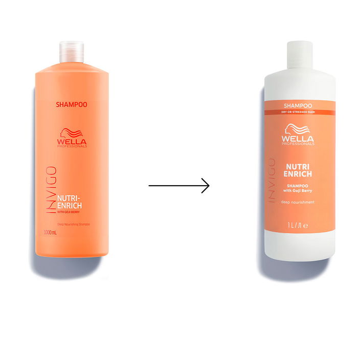 Wella Professionals INVIGO NUTRI-ENRICH Shampooing Nutrition Profonde Cheveux Secs/Abîmés 1000 ml