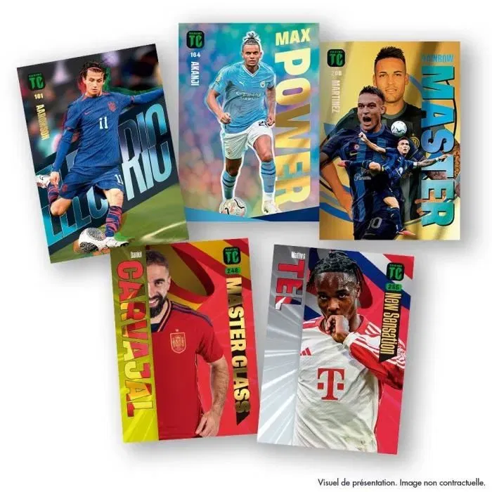 Panini - Box de stickers TOP CLASS FIFA 2024 TC - 7 pochettes de 8 cartes + 5 hologiants + 1 poster (61 cartes)