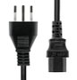 ProXtend Cordon d'alimentation Italie vers C13 3M Noir