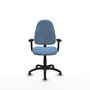 PIQUERAS Y CRESPO Chaise de bureau Algarra bleu ciel avec accoudoirs 2D