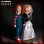 MEZCO TOYZ Set de 2 Poupées Living Dead Dolls Chucky et Tiffany - Figurines Articulées en PVC de 25 cm avec Vêtements en Tissu