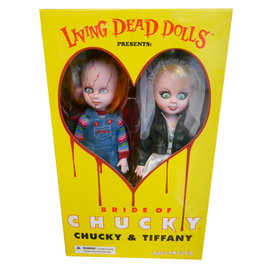 MEZCO TOYZ Set de 2 figurines Chucky et Tiffany Living Dead Dolls 25cm