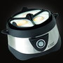 Russell Hobbs 14048-56 Cocotte à œufs Cook@Home pour 7 œufs – Acier inoxydable brossé avec finitions noires pour bouillir ou pocher