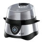 Russell Hobbs 14048-56 Cocotte à œufs Cook@Home pour 7 œufs – Acier inoxydable brossé avec finitions noires pour bouillir ou pocher