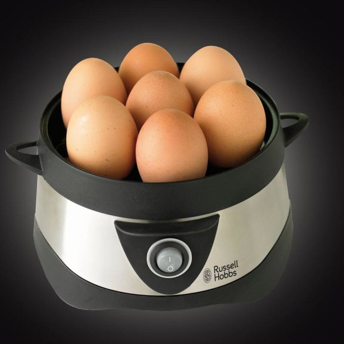 Russell Hobbs Cuiseur à Œufs 7 Œufs Inox Brossé 365W 14048-56 Russell Hobbs Cuiseur à Œufs 7 Œufs Inox Brossé 365W 14048-56