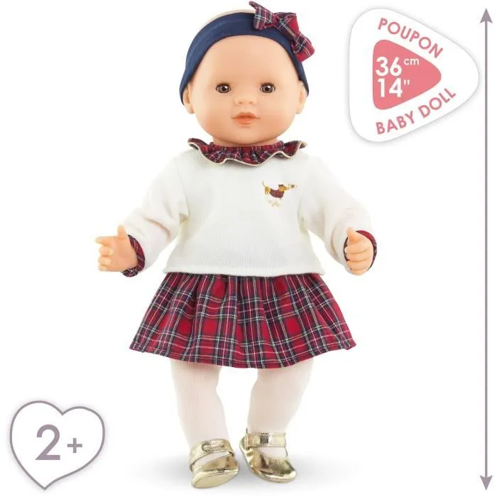 Corolle Grand Poupon Suzanne - Collection Corolle en Fêtes - Poupée 36 cm avec Yeux Dormeurs et Tenue de Fêtes Écossaise - Idéal pour Enfants dès 2 Ans Corolle Grand Poupon Suzanne - Collection Corolle en Fêtes - Poupée 36 cm avec Yeux Dormeurs et Tenue de Fêtes Écossaise - Idéal pour Enfants dès 2 Ans