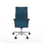 Piqueras Y Crespo Fauteuil Albacete Vert Pétrole avec mécanisme synchrone et base aluminium