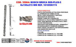 Bosch Mèche SDS-plus 8x150x215 mm