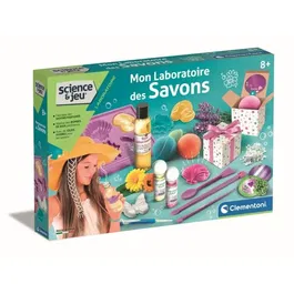 Clementoni Jeu de Création de Savons - Mon Laboratoire des Savons - Kit Scientifique pour Enfants à Partir de 8 Ans - Manuel Illustré Inclus