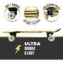 Mondo Ignite Combo Set Tyro - Skateboard lumineux et protections - Or