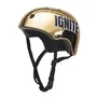 Mondo IGNITE Combo Set Tyro - Skateboard lumineux avec casque et protections réglables genoux et coudes pour glisse urbaine - Or