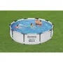 Bestway Piscine hors sol tubulaire Steel Pro Max - 305 x 76 cm - Ronde avec Épurateur à cartouche et Pompe de filtration - Kit complet