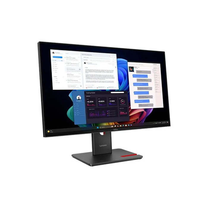 Lenovo Moniteur T27UD-40 (64AFGAT2EU) Écran PC 27" UHD 4K IPS avec port USB-C, HDMI et DisplayPort