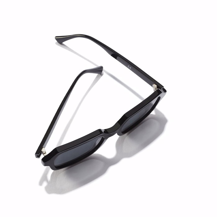Hawkers Lunettes de Soleil Minimal Carrées Noir Verre Gris Hawkers Lunettes de Soleil Minimal Carrées Noir Verre Gris