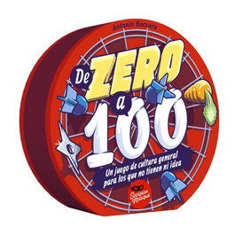 Asmodee SMZT01ES Jeu de société De Zero a 100 – Jeu de culture générale par équipes dès 12 ans, 158 cartes, 20 min