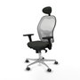 Piqueras y Crespo Chaise de Bureau avec Appui-tête Jorquera 3D086G1 Noir