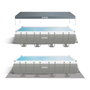 Intex Piscine Ultra XTR Rectangulaire 549 x 274 x 132 cm avec Pompe à Filtre à Sable, PVC, Capacité 17203 L, Recommandé à partir de 6 ans