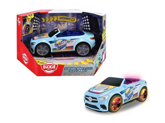 Mercedes-Benz Voiture jouet Spinner Classe E 23 cm avec lumières et sons - Version espagnole/portugaise