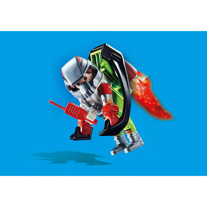 Playmobil - Air Stuntshow Mochila Propulsora 70836 - Jetpack avec casque et gants - Jeu de figurine - À partir de 5 ans