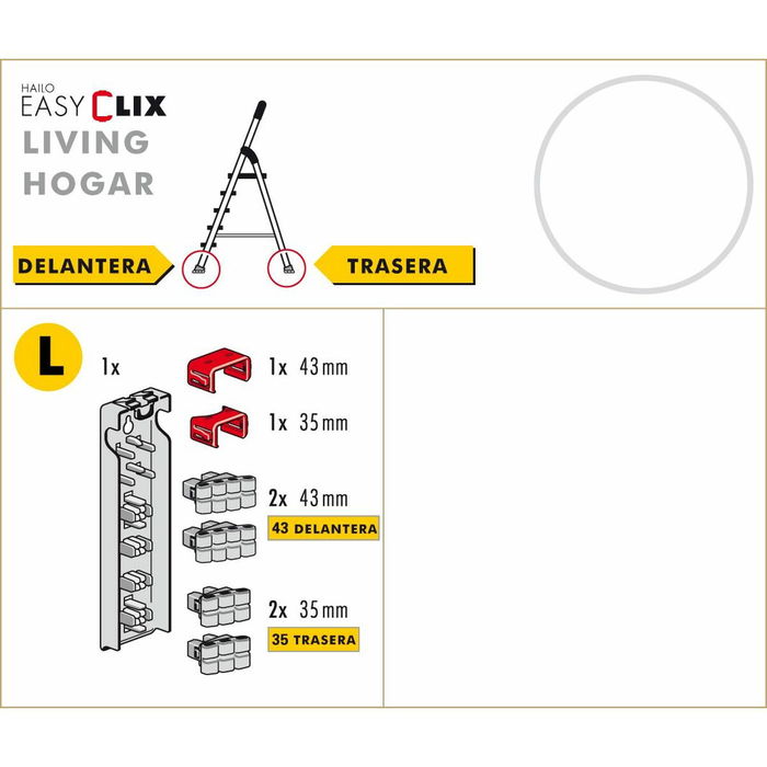 Chevilles pour échelle Hailo 9947-00 Chevilles pour échelle Hailo 9947-00