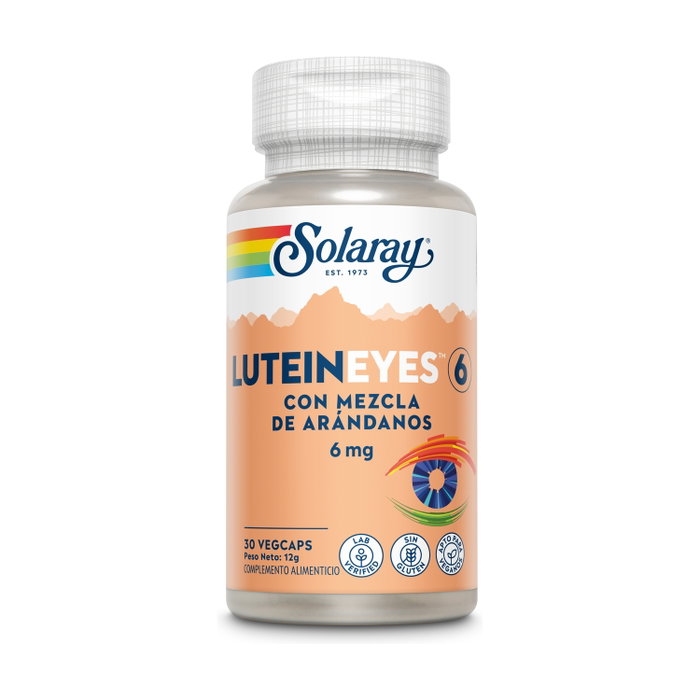 SOLARAY Lutein Eyes 6mg, 30 capsules végétales