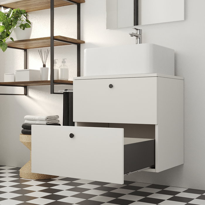 Emuca Tiroir extérieur Simplex 25kg hauteur 159mm, profondeur 440mm, acier, Gris antracite