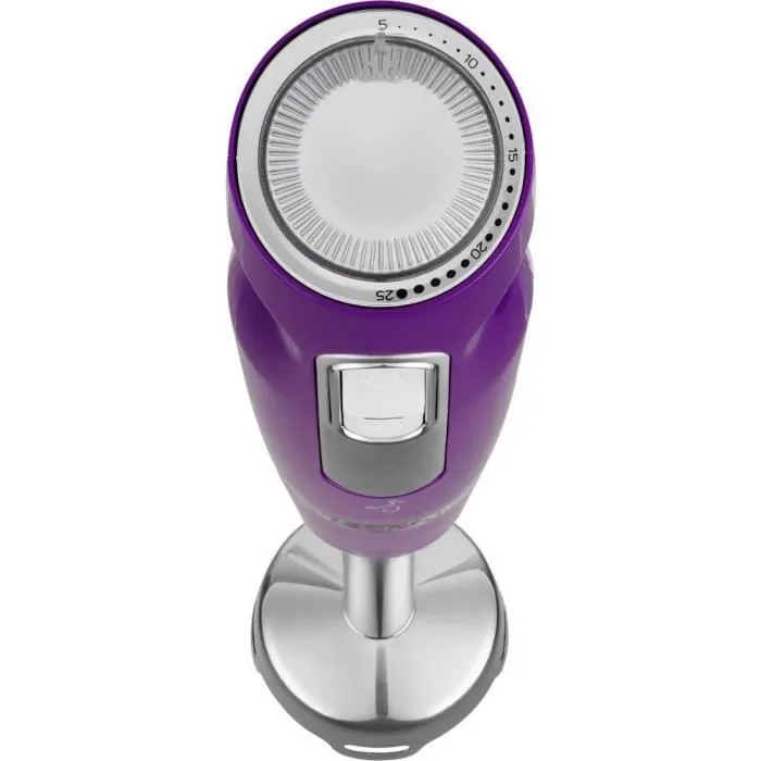 Sencor Mixeur Plongeant SHB 4465VT-EUE3 - 1000 W, 25 Vitesses, 6 Lames Acier Inox, Bécher 700 ml, Hachoir 500 ml et Fouet Inclus - Garantie Moteur 6 Ans