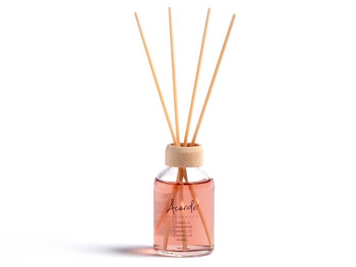 Acorde Mikado 50 ml Canela avec bâtonnet en rotin et bois 7x17x5 cm (Set de 12)