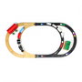 Intelino Jeu de 8 Adaptateurs de Pistes en Bois pour Train Compatible avec Intelino et Pistes Classiques