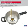 Fackelmann Elo Mistral Premium Cocotte-minute à vapeur en acier inoxydable 18/10, 22 cm, 4,5 L