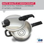 Fackelmann Elo Mistral Premium Cocotte-minute à vapeur en acier inoxydable 18/10, 22 cm, 4,5 L