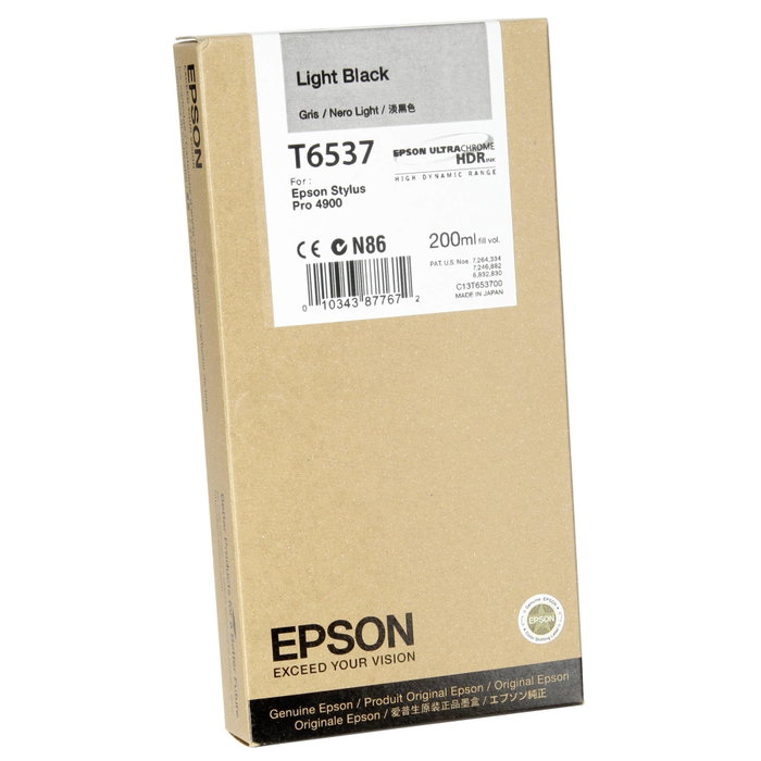 Epson Cartouche d'encre Stylus Pro 4900 gris Light Black 200ml Epson Cartouche d'encre Stylus Pro 4900 gris Light Black 200ml