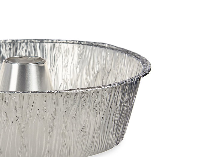 Kinvara Lot de 2 moules à flan en aluminium 25 x 25 x 7 cm argenté (Set de 24)