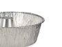 Kinvara Lot de 2 moules à flan en aluminium 25 x 25 x 7 cm argenté (Set de 24)