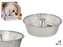Kinvara Lot de 2 moules à flan en aluminium 25 x 25 x 7 cm argenté (Set de 24)