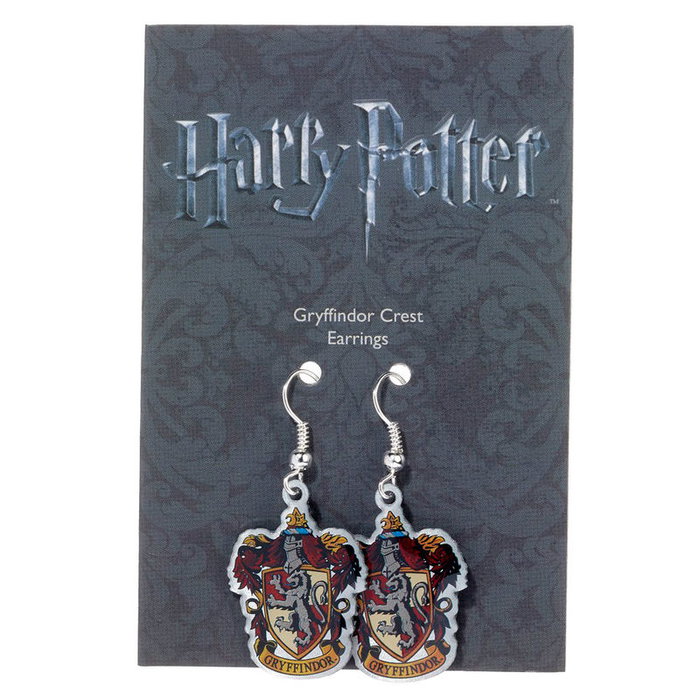 THE CARAT SHOP Boucles d'oreilles Blason Gryffindor Harry Potter - Alliage de zinc - 11x6x1 cm THE CARAT SHOP Boucles d'oreilles Blason Gryffindor Harry Potter - Alliage de zinc - 11x6x1 cm
