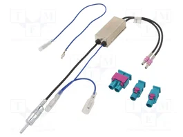 PER.PIC. Câble de connexion coaxial DIN et double socle Fakra