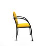 Piqueras Y Crespo Chaise Hellín Jaune avec Bras Fixes en Similicuir