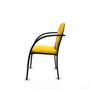 Piqueras Y Crespo Chaise Hellín Jaune avec Bras Fixes en Similicuir