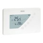 Simon Termostato digital programable hebdomadaire blanc avec écran LCD rétroéclairé et touches tactiles 160 x 18 x 100 mm