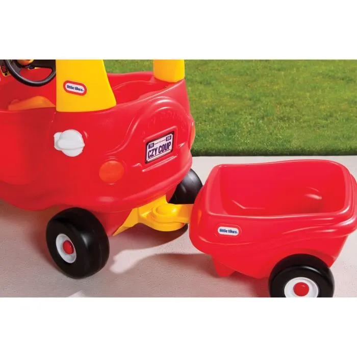 Little Tikes Cozy Coupe Remorque Rouge - Accessoire pour Voiture Cozy Coupe - Dès 18 mois