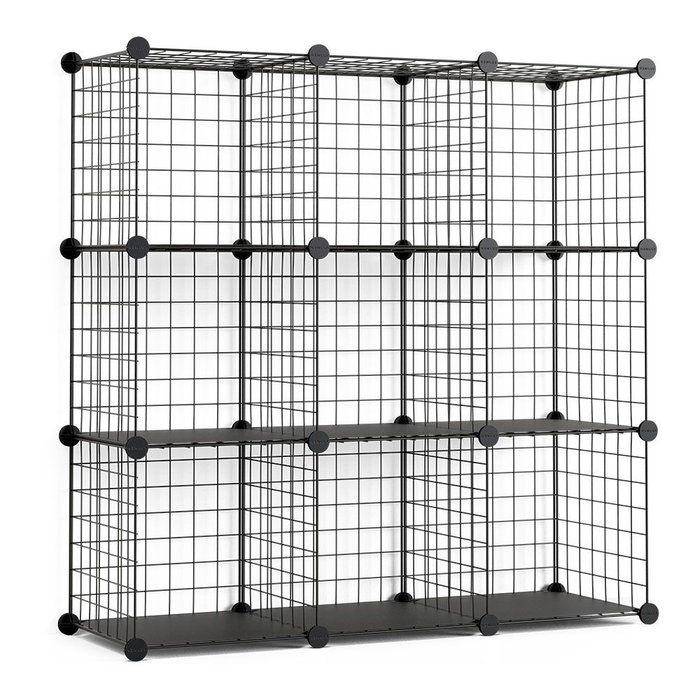 Newlux Titan c9 Étagère modulaire métallique noire Newlux Titan c9 Étagère modulaire métallique noire