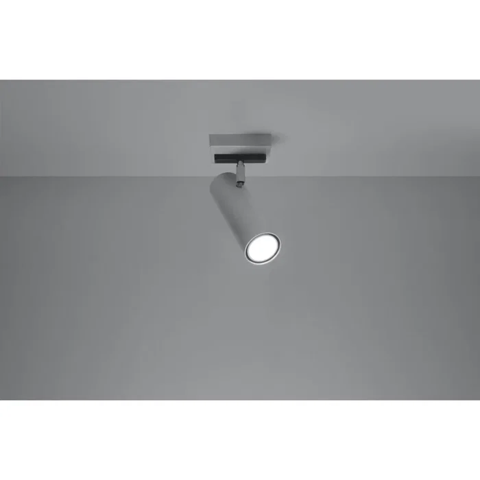 Direzione Lampe de Plafond - Cylindre Élégant, Blanc Classique pour Salon ou Bureau - Modèle SOL-SL.0499