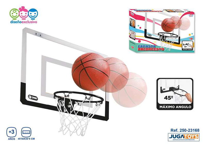 Jugatoys Canasta de baloncesto transparente 45,50x30,5cm Jugatoys Canasta de baloncesto transparente 45,50x30,5cm