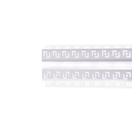 BX3 LIGHT BX3-PA-639-2M Profilé aluminium encastré pour plâtre bande LED 9 mm 2 mètres