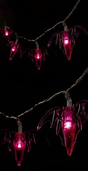 My Other Me Guirnalda murciélago 150 cm - Guirlande lumineuse à piles décorative