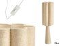 Giftdecor Lampe Fleur 74cm Naturel Métal Papier 20x42x20cm (Set de 4)